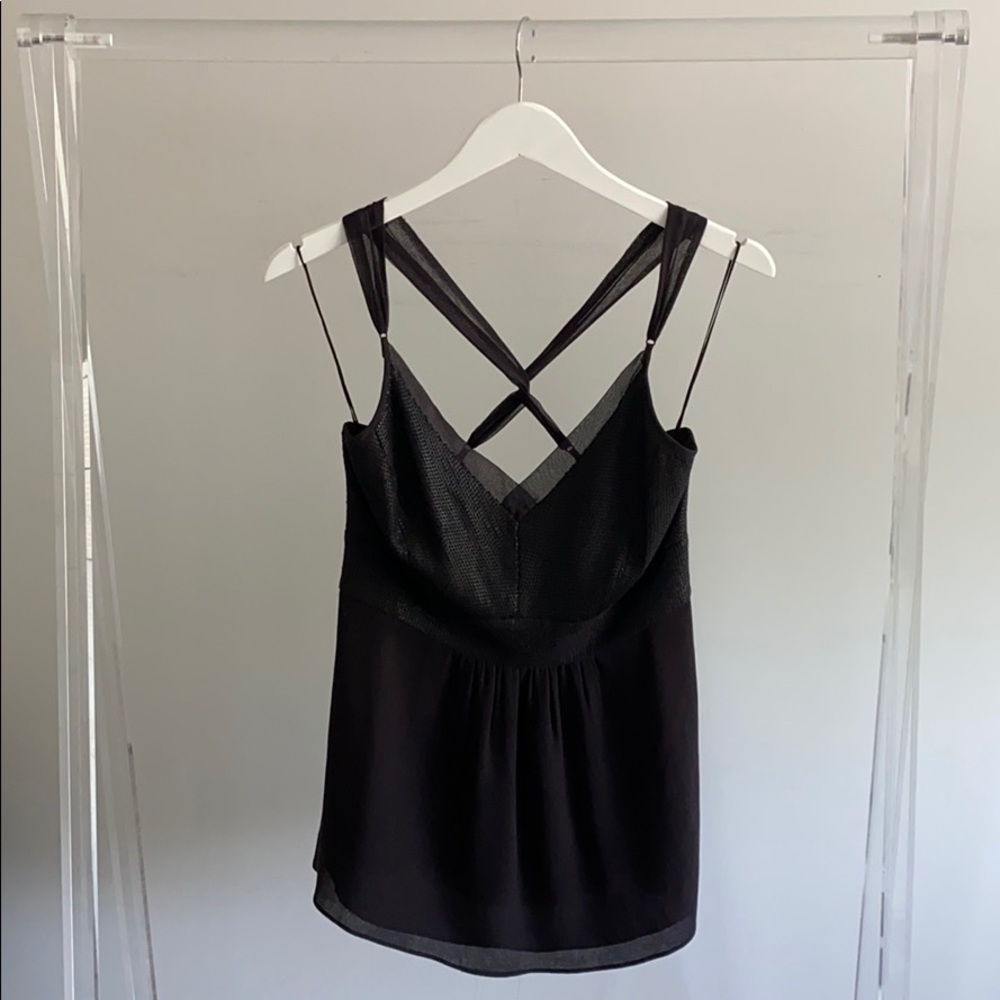 Black Stills sequinned top